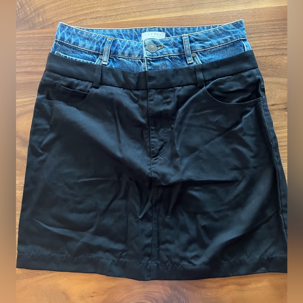 Sandro mini skirt size 2